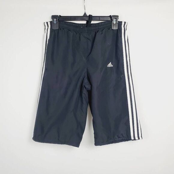 Adidas Men's Small Black 3-stripe Shorts - Picture 1 of 4